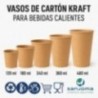 Sanjoma Chemical Solutions Vasos de Cartón Kraft para Bebidas Calientes – Reciclables – Compatibles con Tapas