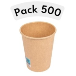 Sanjoma Chemical Solutions Vasos de Cartón Kraft para Bebidas Calientes – Reciclables – Compatibles con Tapas