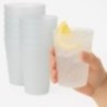 Sanjoma Chemical Solutions Vasos Reutilizables 480ml para Sidra – Plástico Transparente Reforzado – Resistentes y ligeros Fiesta