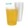 Sanjoma Chemical Solutions Vasos Reutilizables 480ml para Sidra – Plástico Transparente Reforzado – Resistentes y ligeros Fiesta