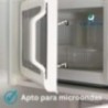 Sanjoma Chemical Solutions Envases Reutilizables con Tapa Bisagra | Plástico Transparente PP | Apto Microondas y Reciclable | Co