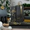 10 Bolsas Kraft para Botellas de Vino con Asas | Navidad | Colores | 14+8x40 cm | Reutilizables, Biodegradables y Reciclables | 