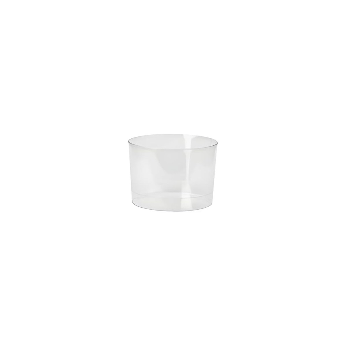 Pack economico vasos chiquitos - Material Poliestireno reutilizable - Color Transparente