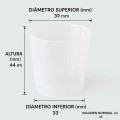 Pack 1000 vasos chupito plástico 35ml - Polipropileno - Pack ecónomico Chupito Reutilizable