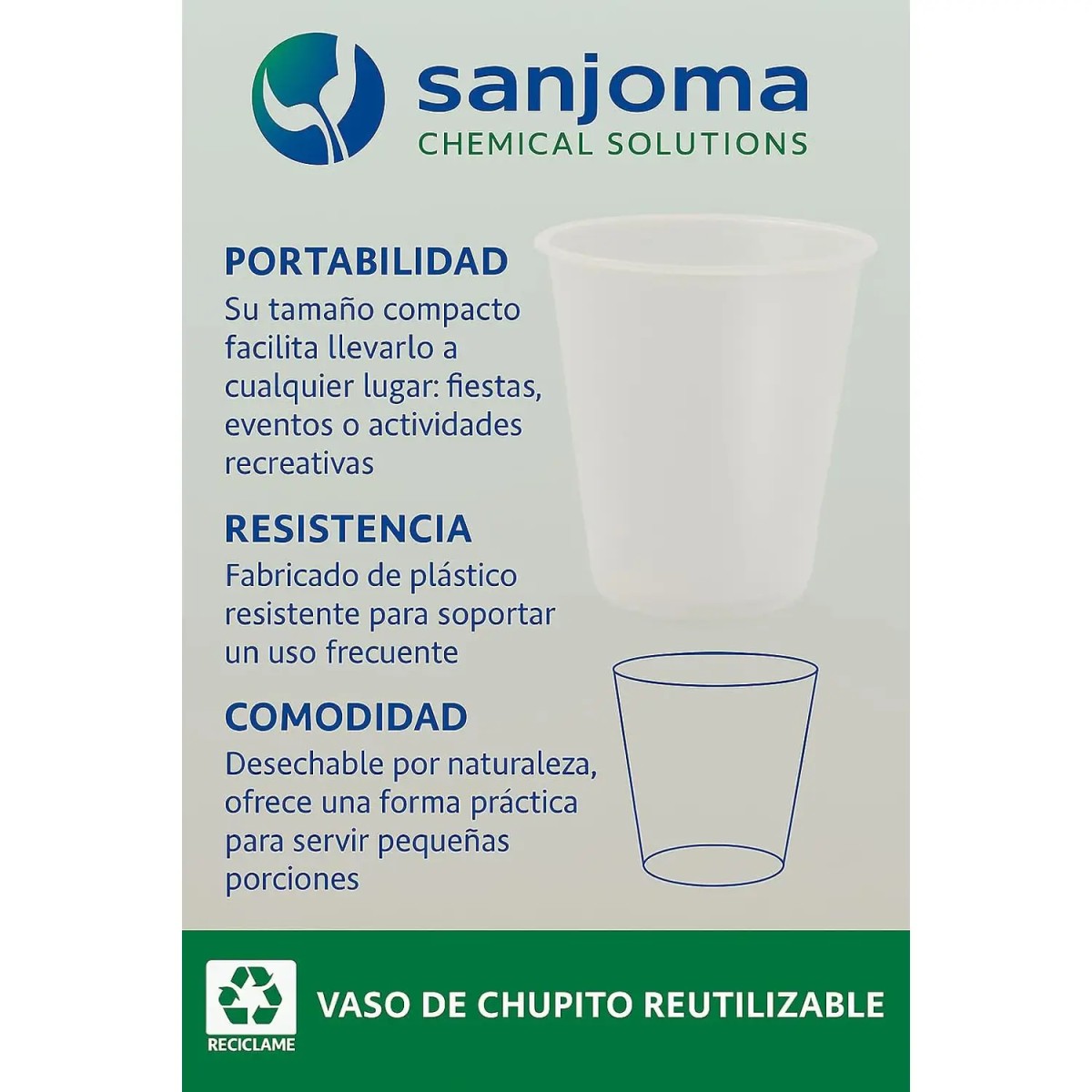 Pack 1000 vasos chupito plástico 35ml - Polipropileno - Pack ecónomico Chupito Reutilizable
