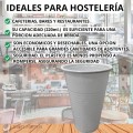 500 uni Vasos Desechables Plastico Blanco 220ml