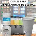 500 uni Vasos Desechables Plastico Blanco 220ml